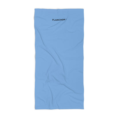 FLANCHOR Light Blue Beach Towel — Soft Quick-Dry Sand & Pool Towel
